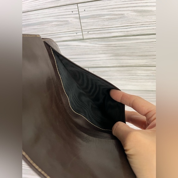 HOLD Celine Authentic Brown Leather
Canvas Vintage Bifold Wallet - Picture 10 of 15